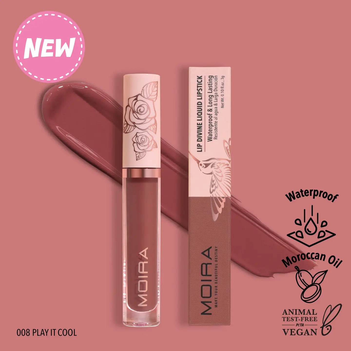 Rouge à lèvres Lip Divine Liquid Lip (008, Play it Cool)