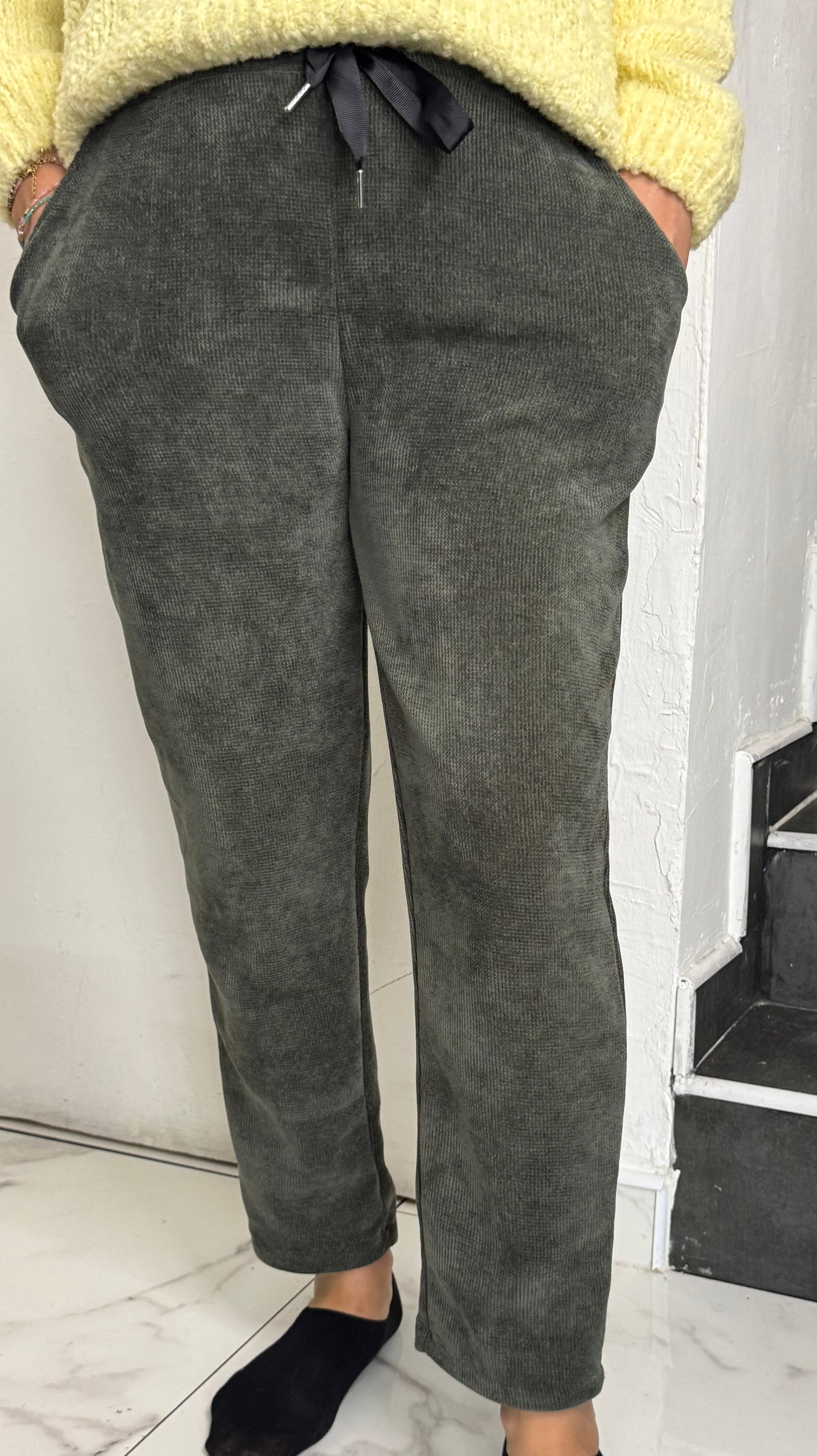 Pantalon velours étoile