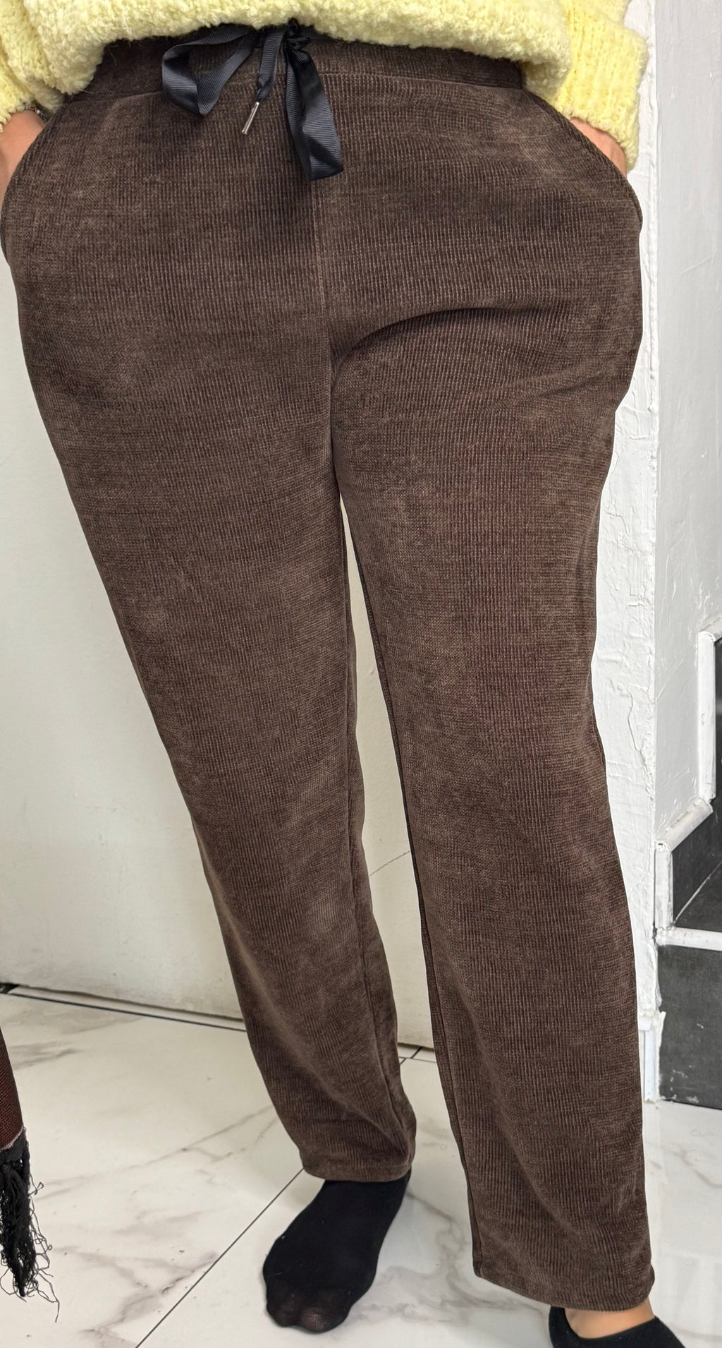 Pantalon velours étoile