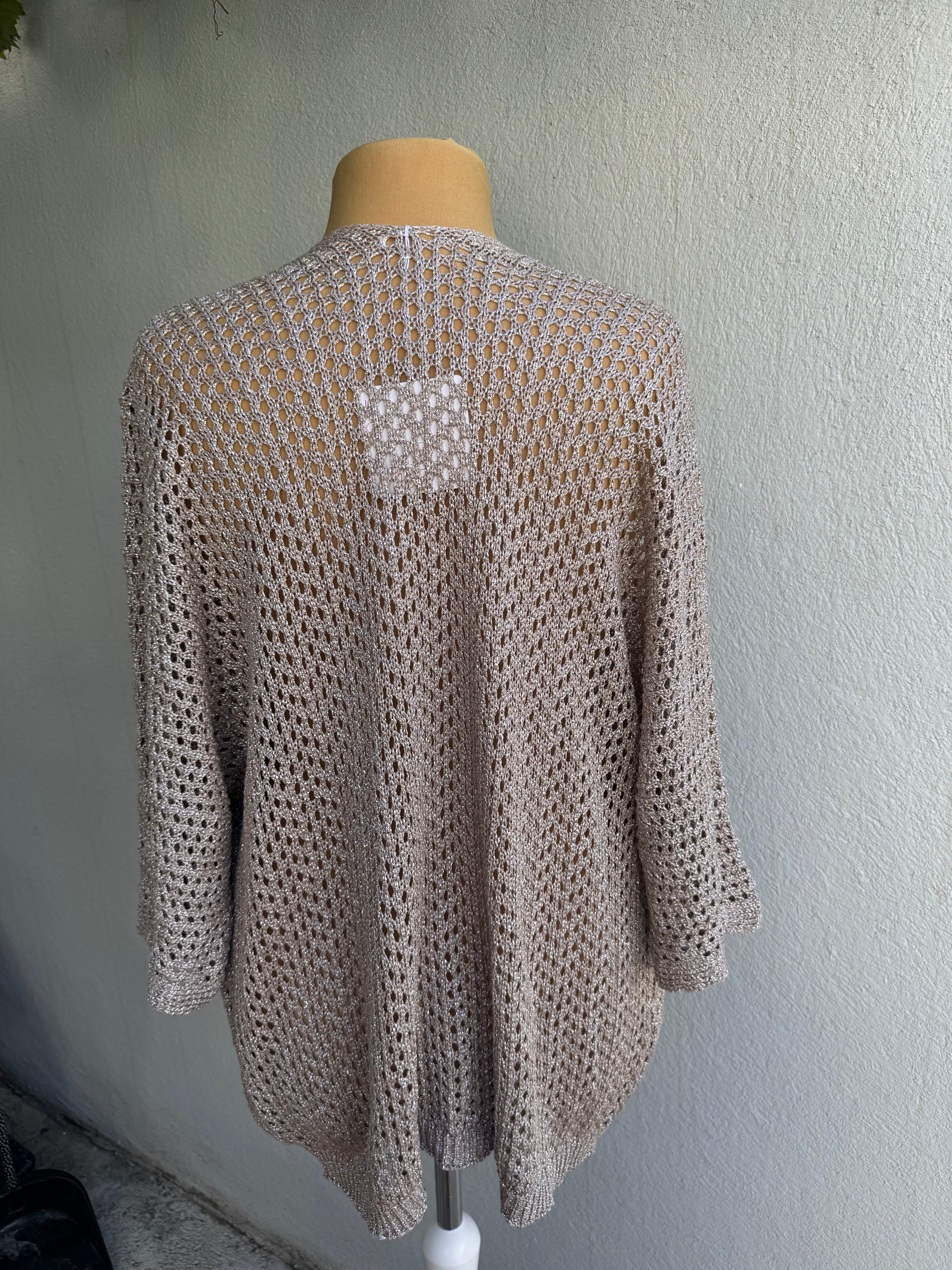 Gilet filet doré ou bronze