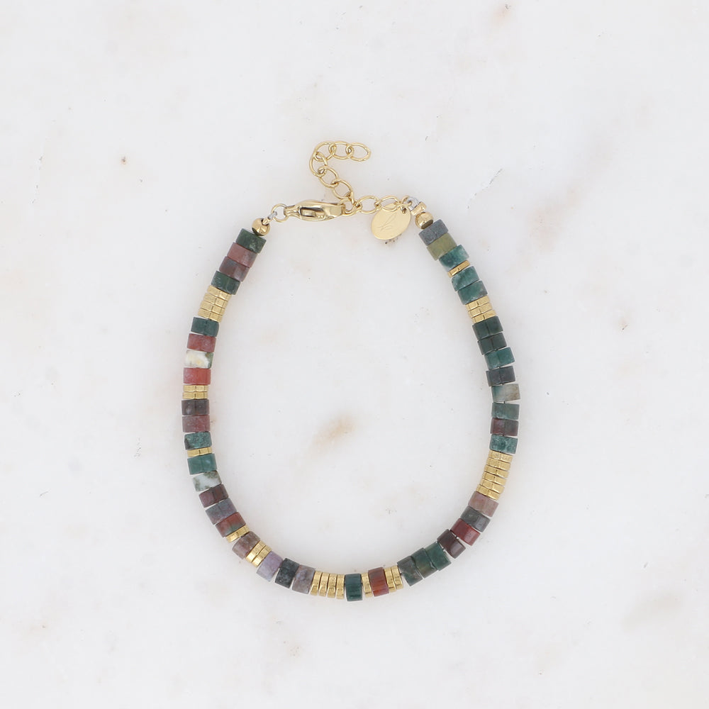 Bracelet Olivine avec pierres