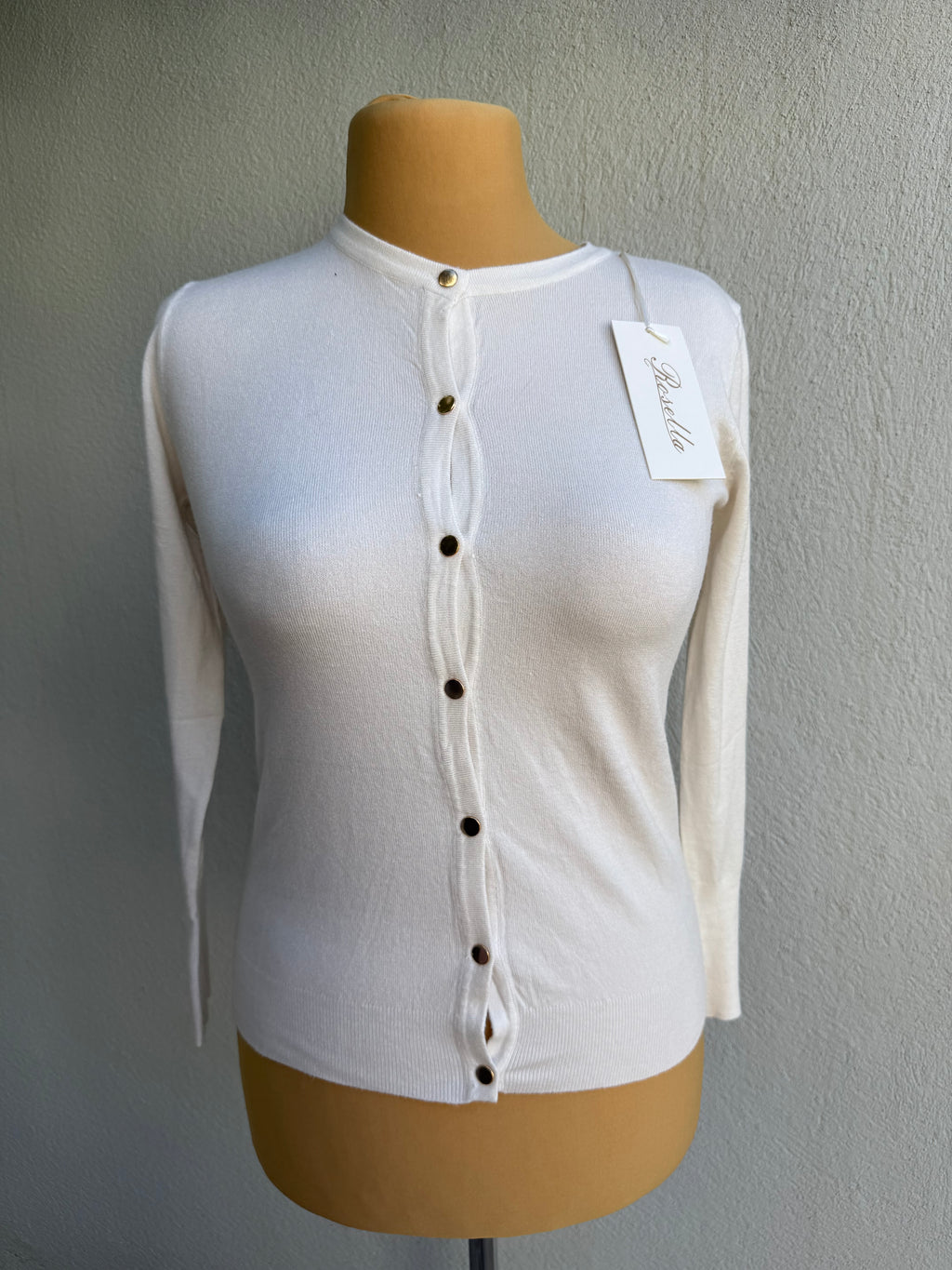 Gilet col rond avec clou