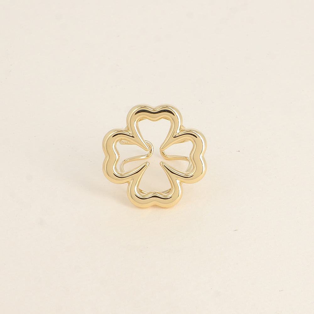 Bague  BOHM- grand trèfle ajouré