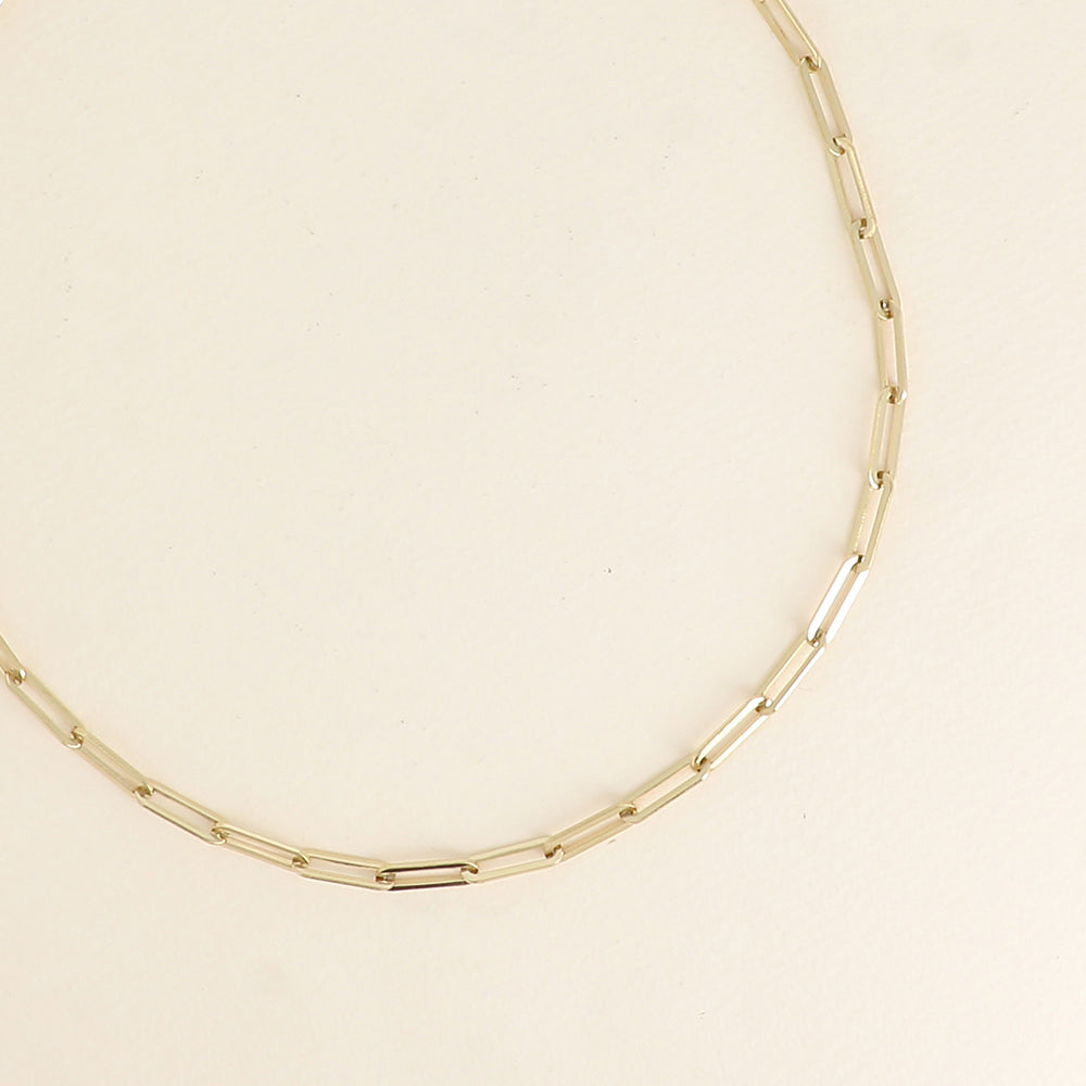 Collier BOHM- maille avec anneaux ovales