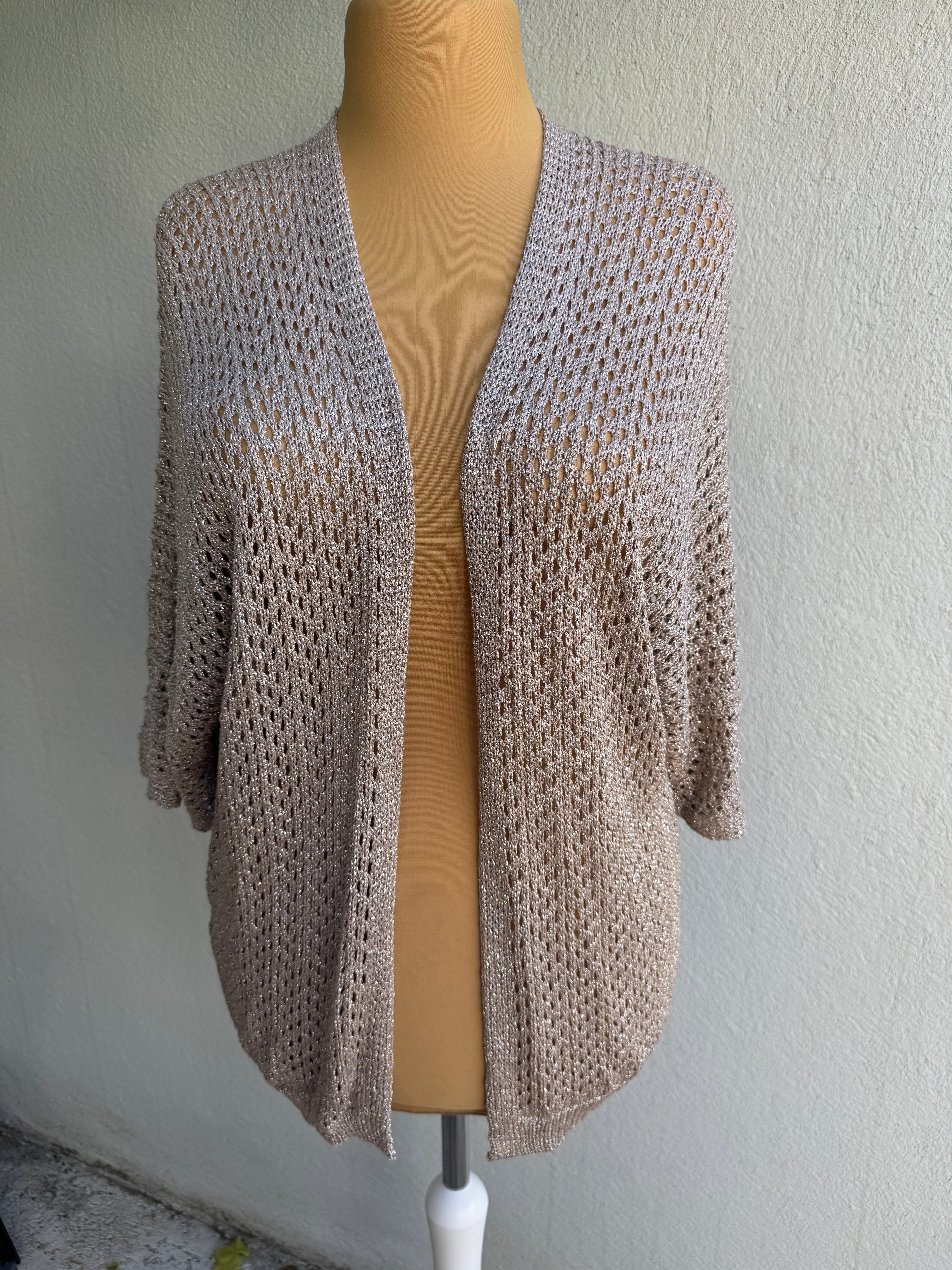 Gilet filet doré ou bronze