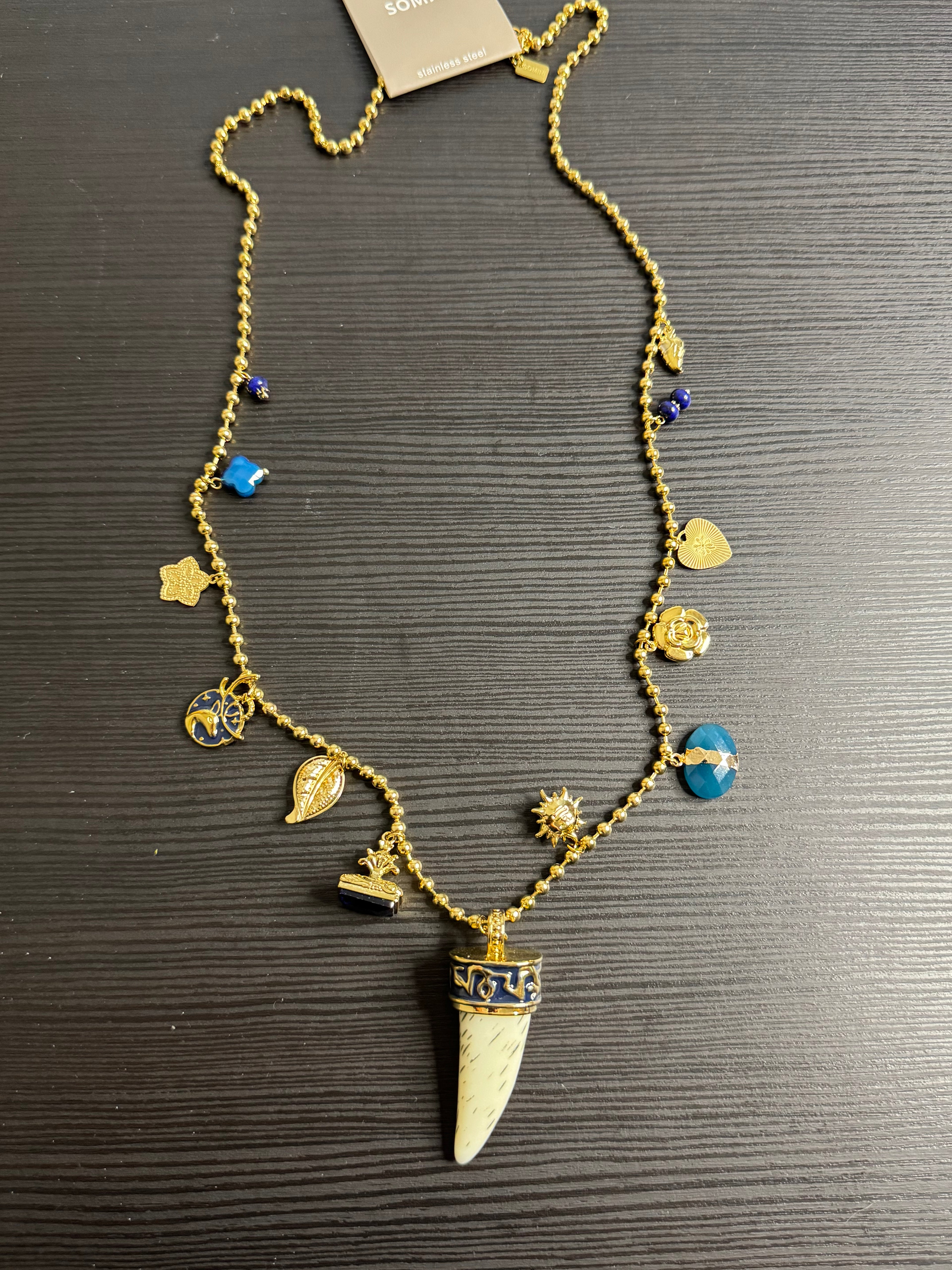 Sautoir somini corne