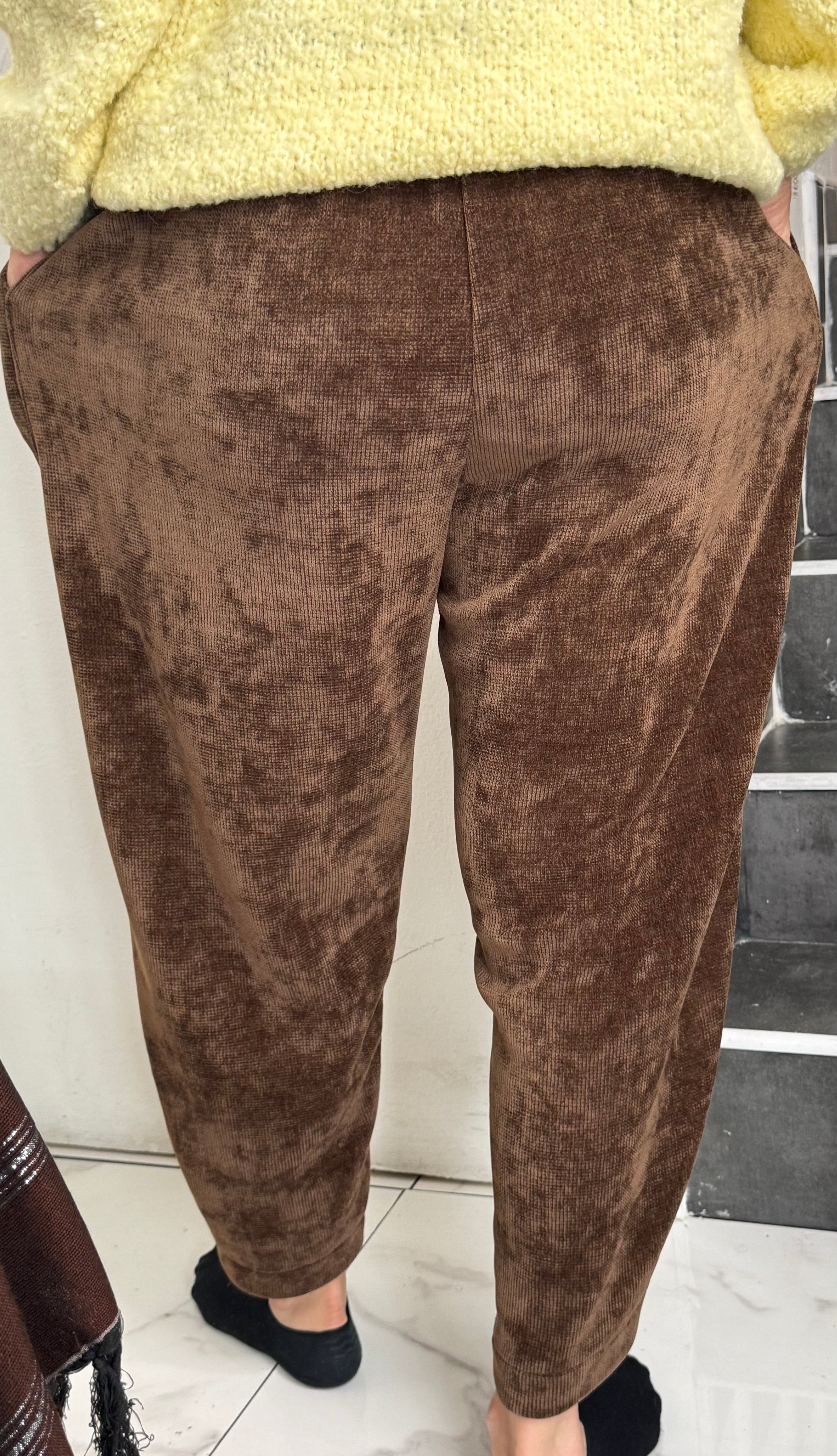 Pantalon ruban dentelle