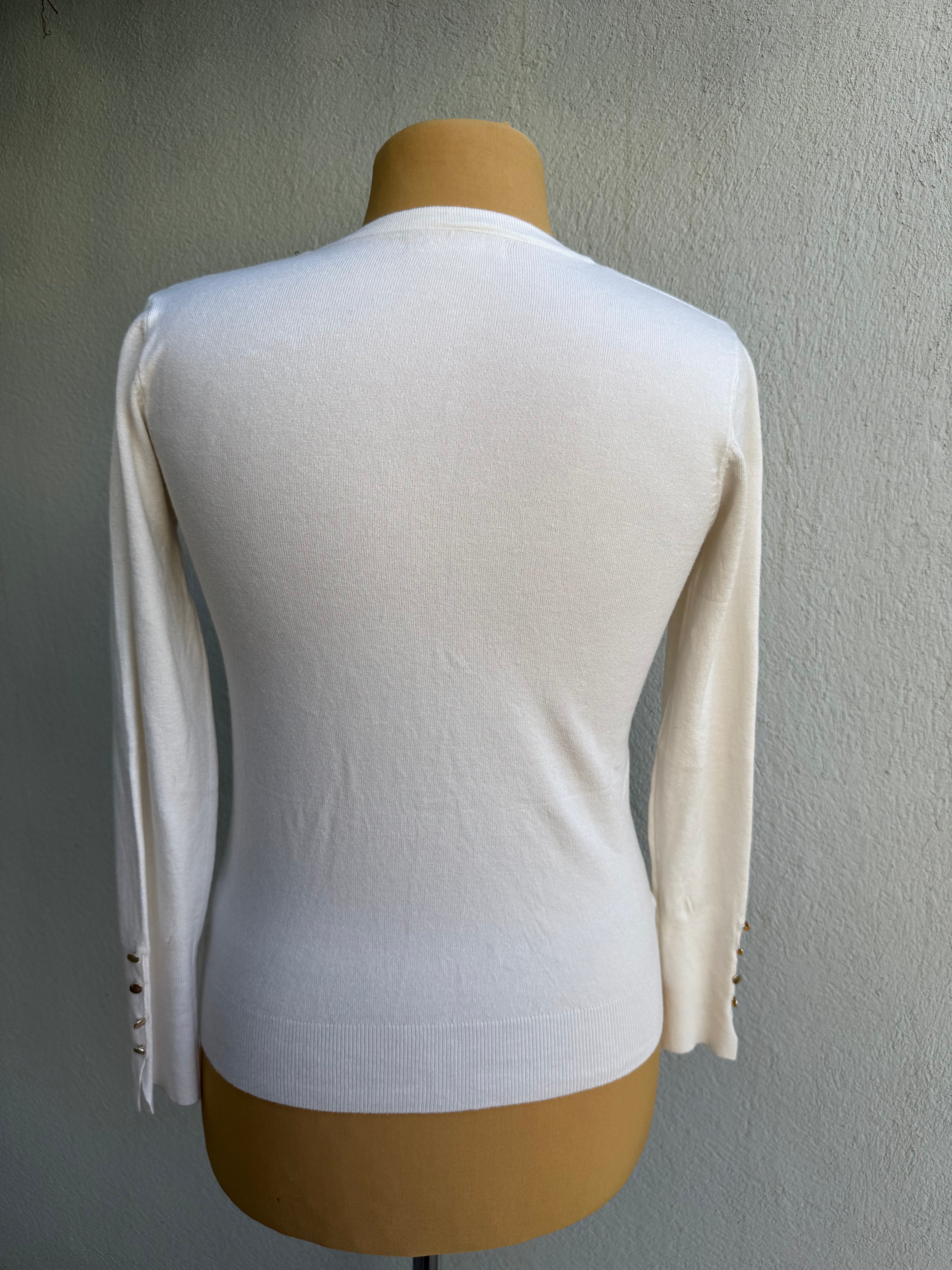 Gilet col rond avec clou