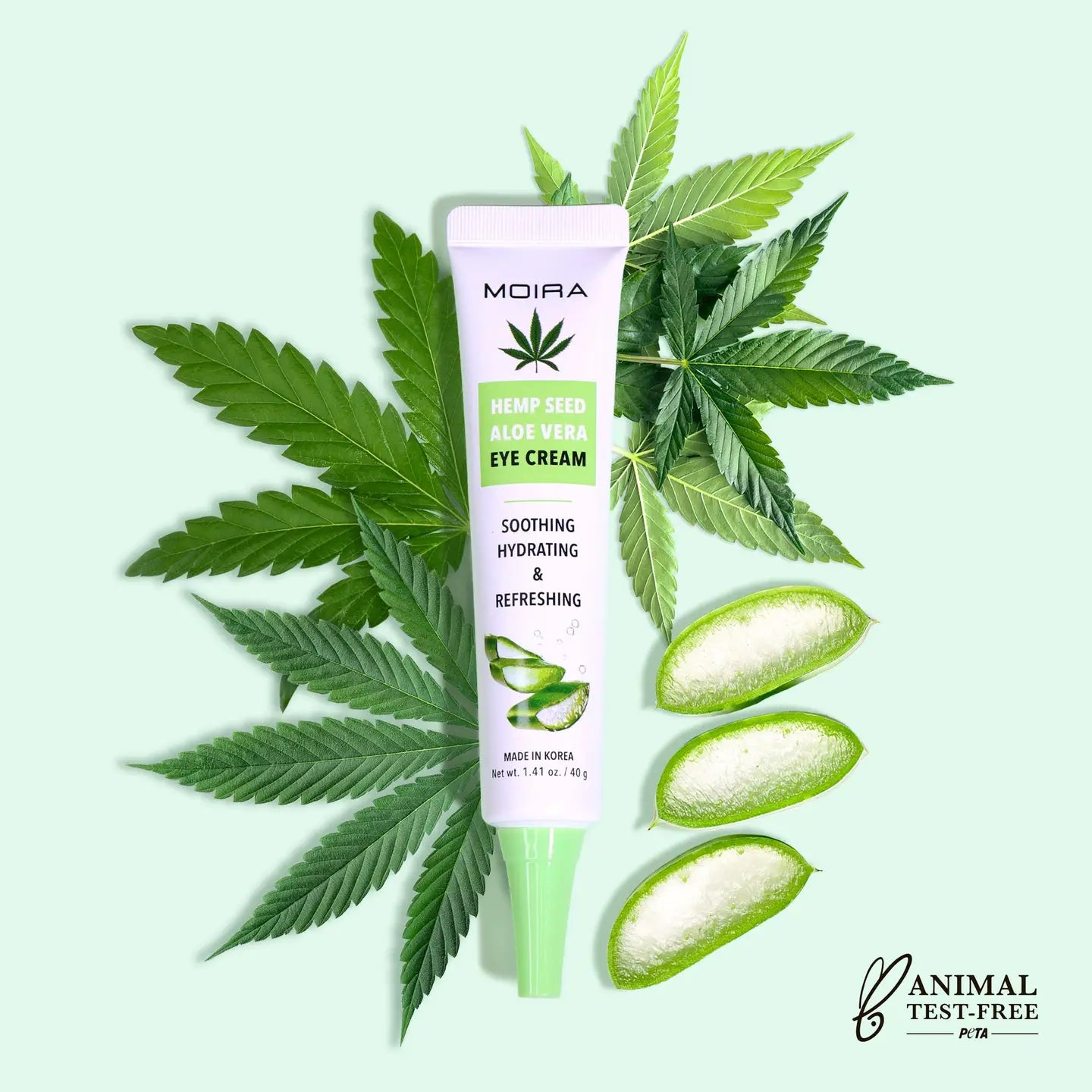 Crème pour les yeux à l'aloe vera aux graines