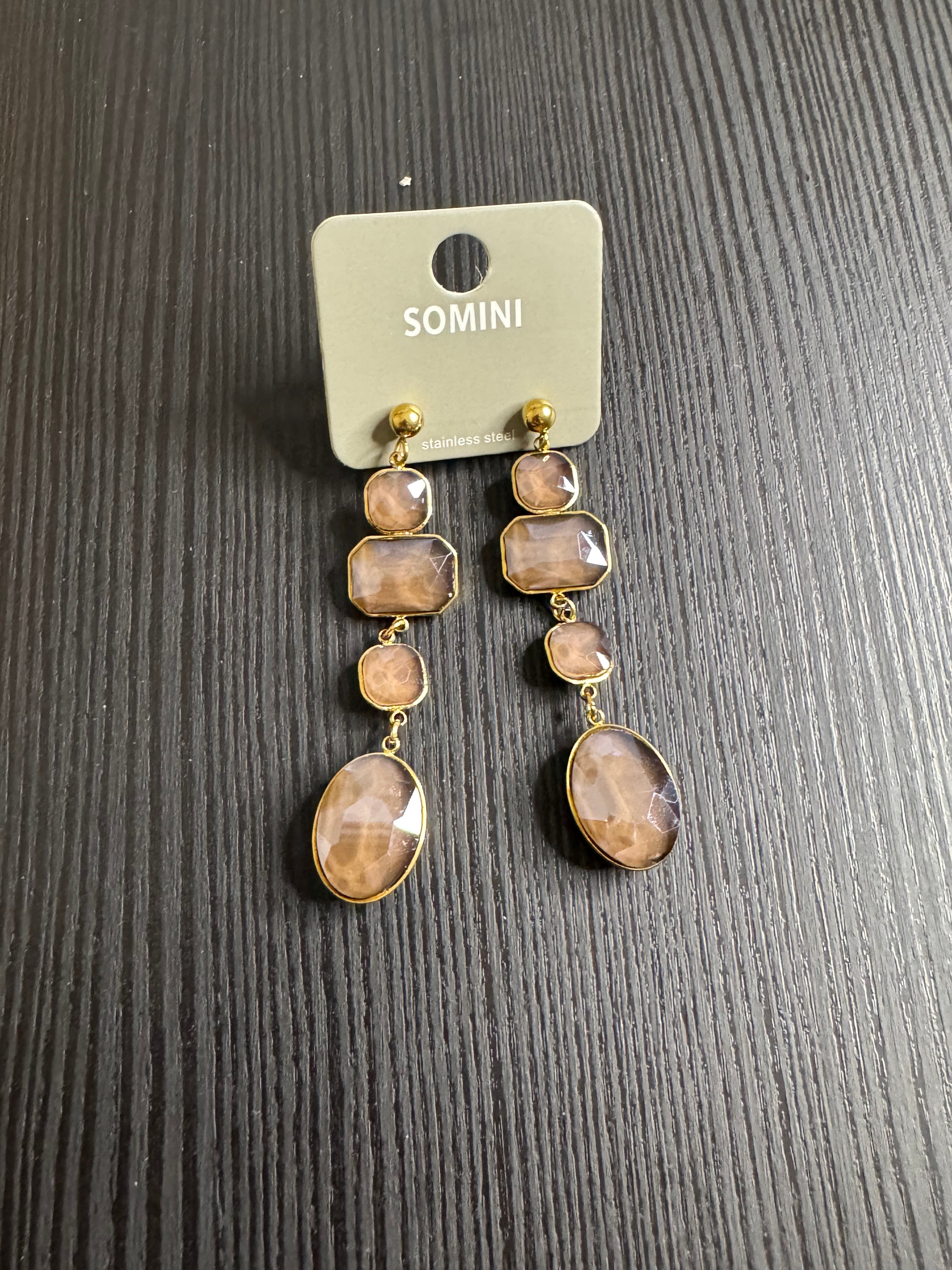 Boucle d’oreille longue somini