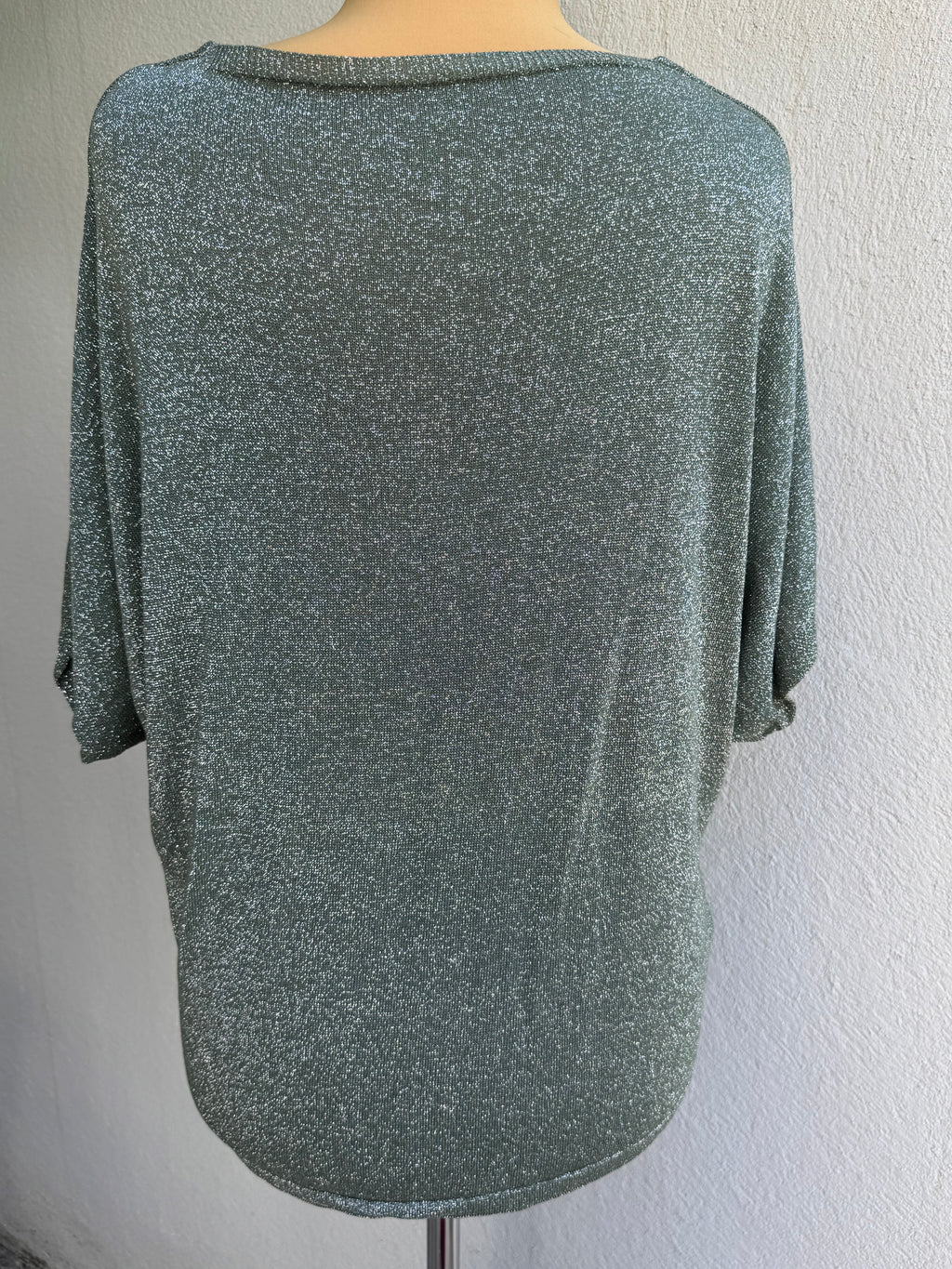 Gilet pailleté vert