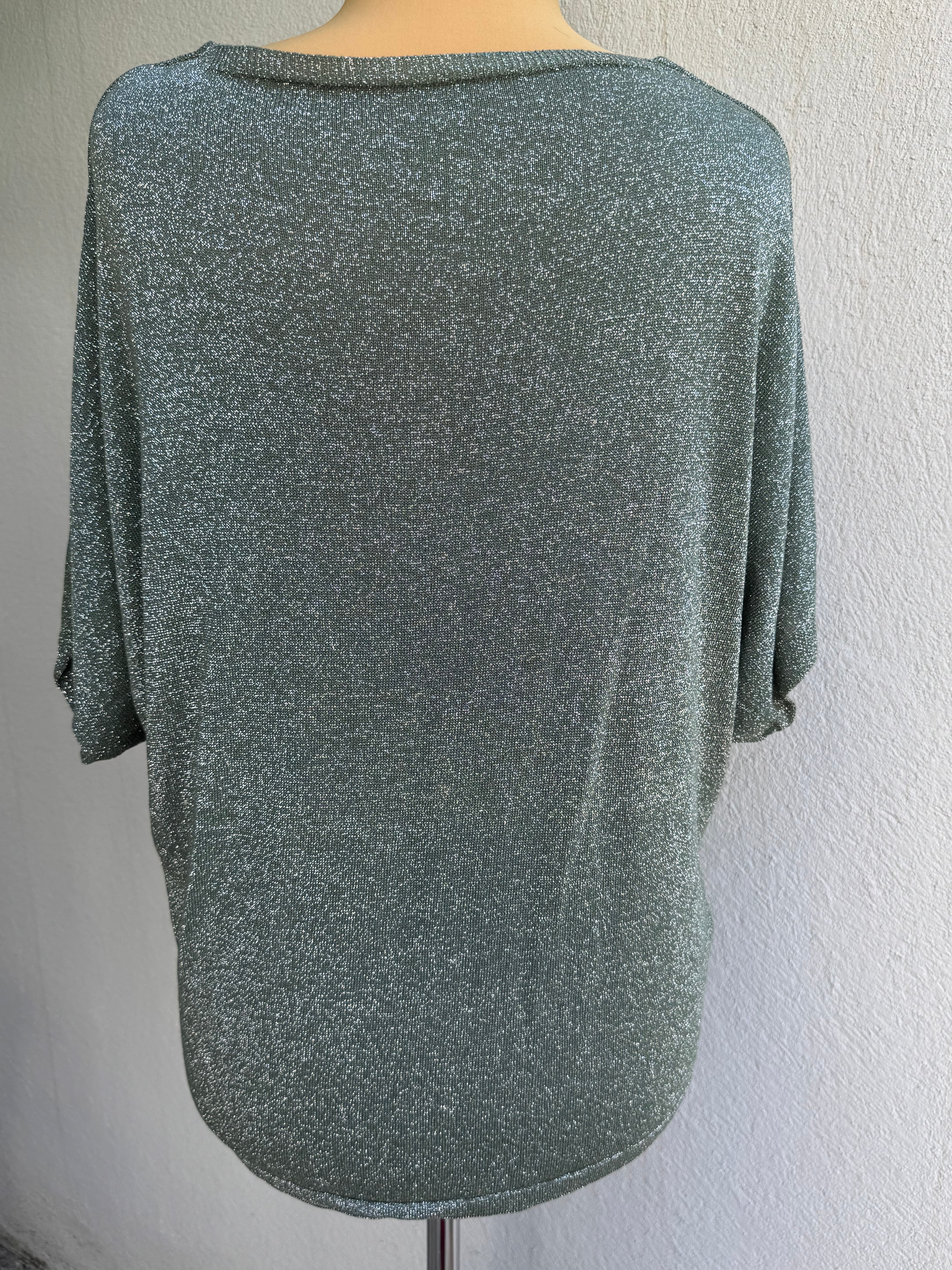 Gilet pailleté vert