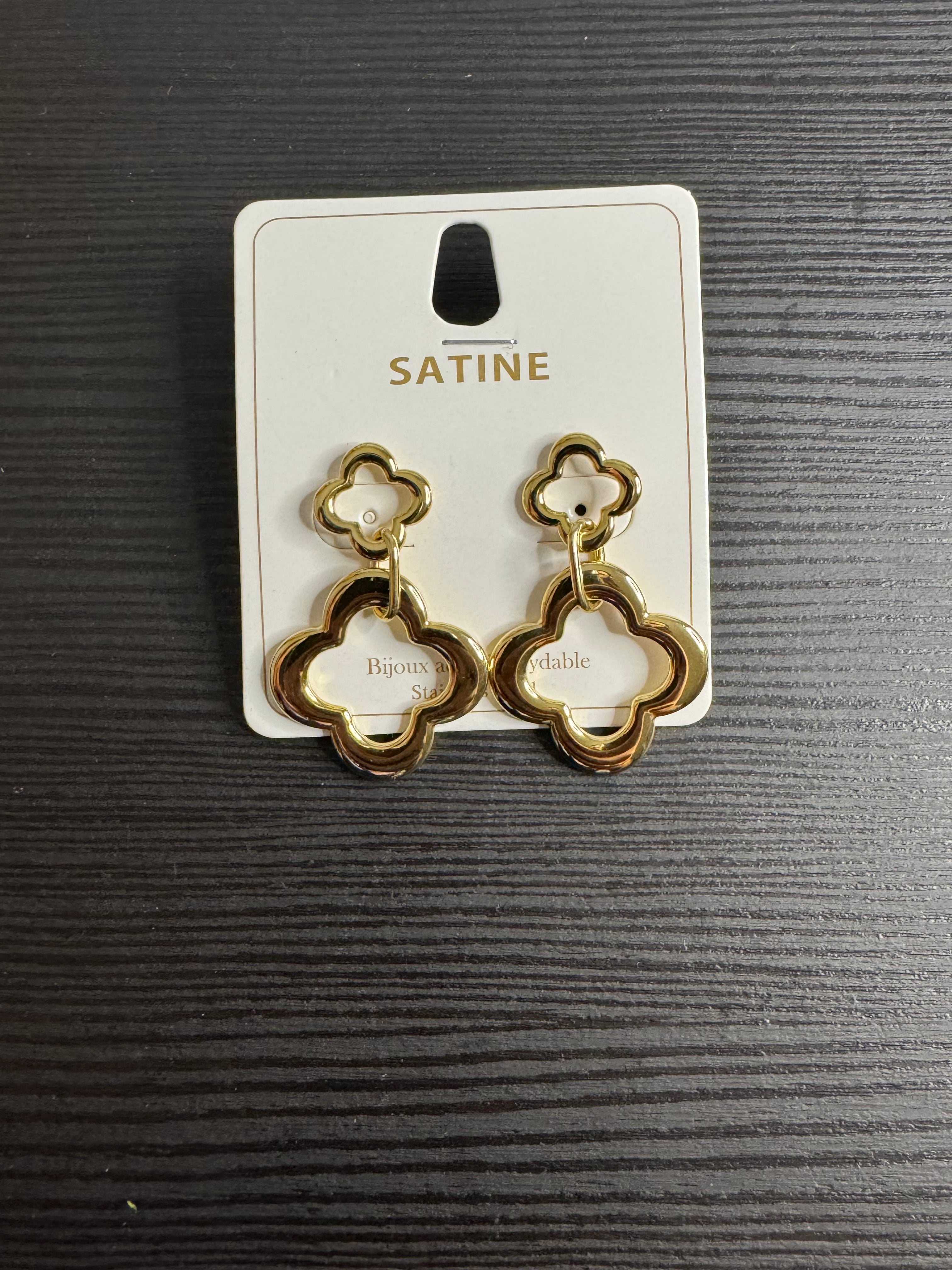 Boucle D’oreille satine   Nuage