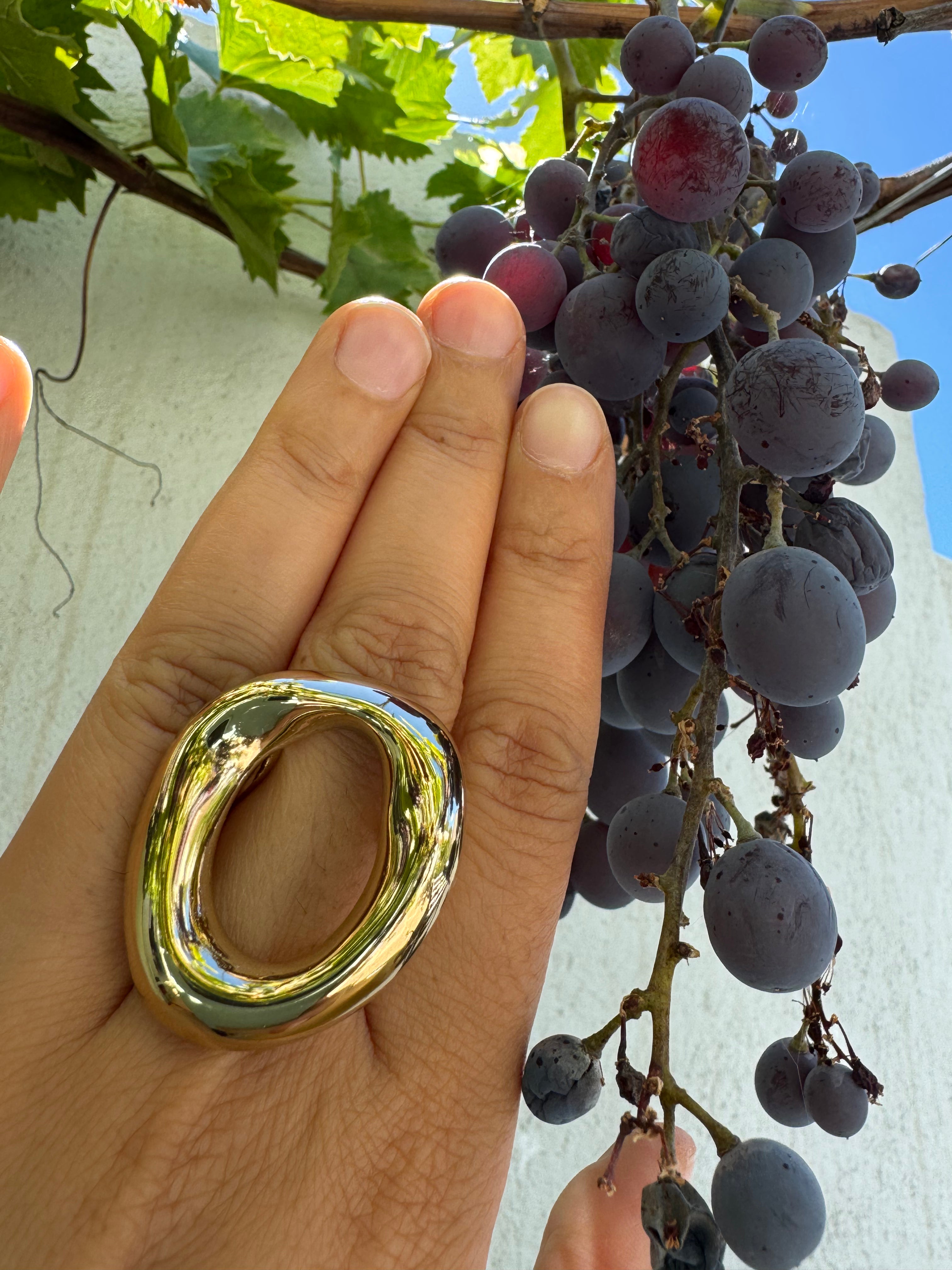 Bague Jessica doré acier