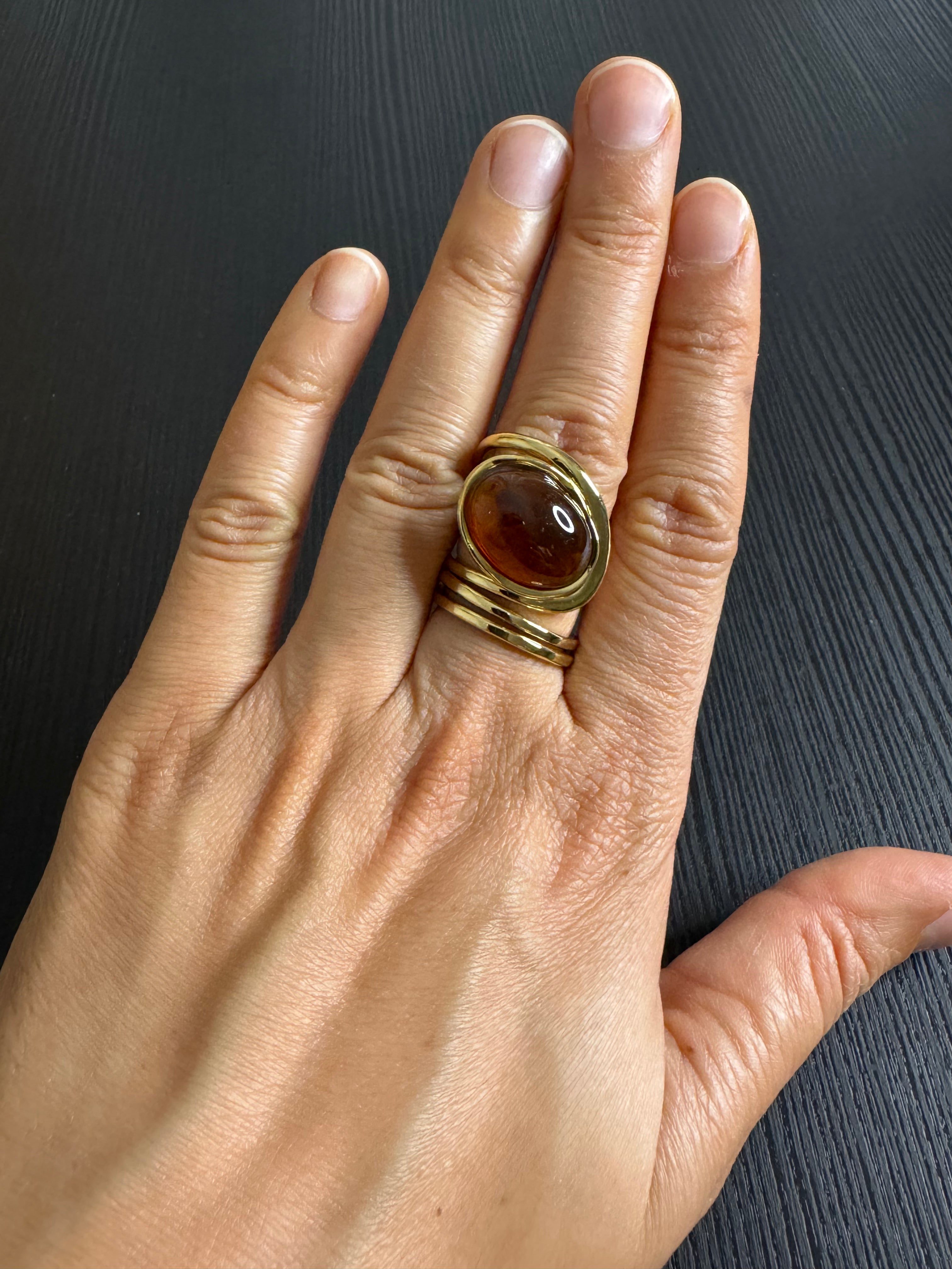 Bague somini marron