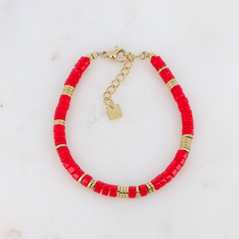 Bracelet Olivine avec pierres