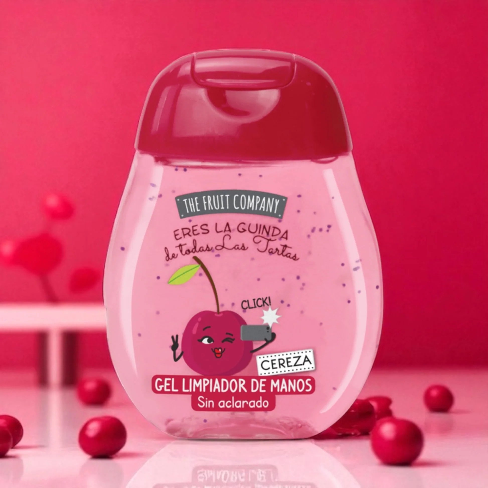Gel désinfectant pour les mains cerise 45ml - The fruit company